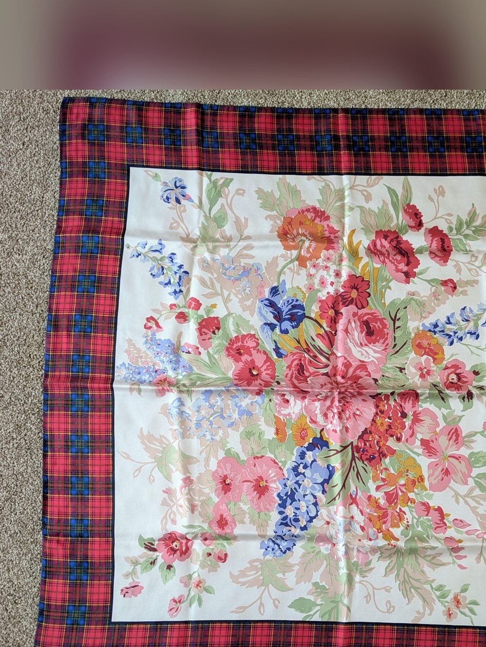 Ralph Lauren Large Vintage Silk Scarf